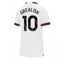 Manchester City Jack Grealish #10 Koszulka Wyjazdowa damskie 2023-24 Krótki Rękaw